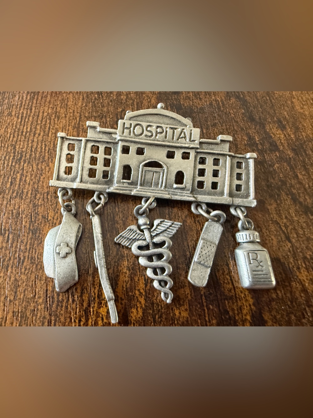 Vintage JJ brooch/pin Hospital Medical Brooch